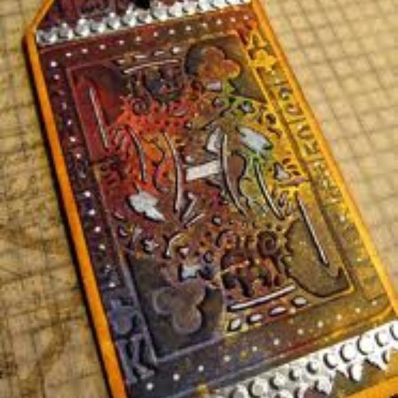 Sizzix Tim Holtz 3 pcs Alteration Texture Trades Poker Face Set - Picture 7 of 12